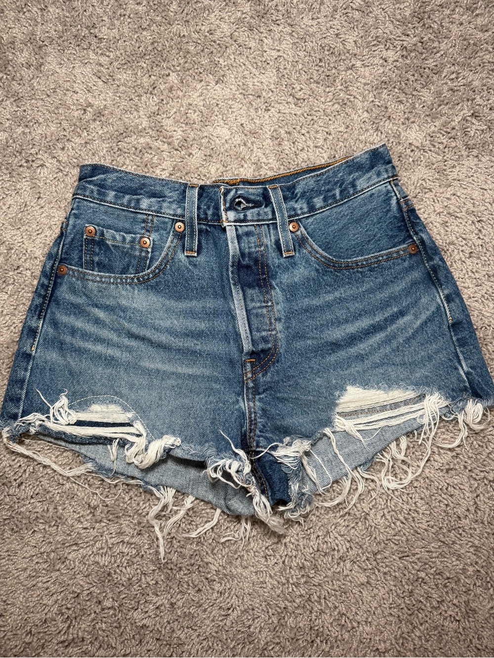 Levi's High-Waist Denim Jean Shorts